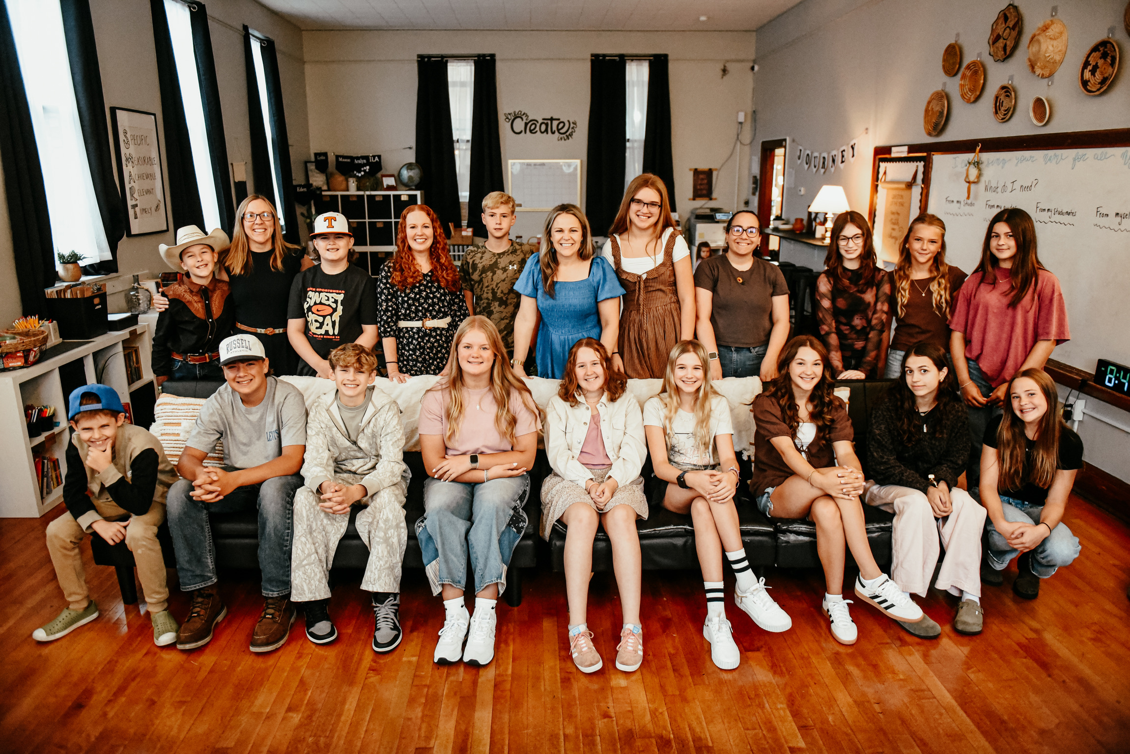 The Kings Academy tribe gathered together in the studio